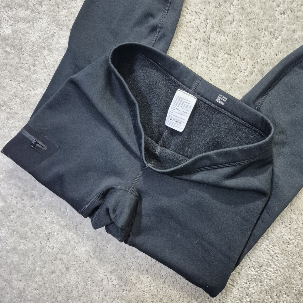 Arcteryx Fleece Pants Womens Large Black Thermal Mid Layer Outdoor Hiking Ski